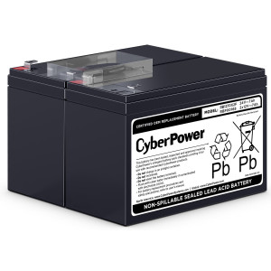 CyberPower RB1270X2F UPS Replacement Battery with 2x 12V/7AH batteries, pre-assembled cartridge